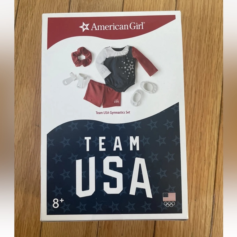 American girl doll Team USA gymnastics set